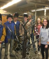 Photo: Janesville, Waldorf, Pemberton (JWP) High School Advanced Metal Sculpture Class