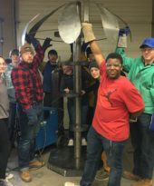 Photo: Janesville, Waldorf, Pemberton High School, Advanced Metal Sculpture Class