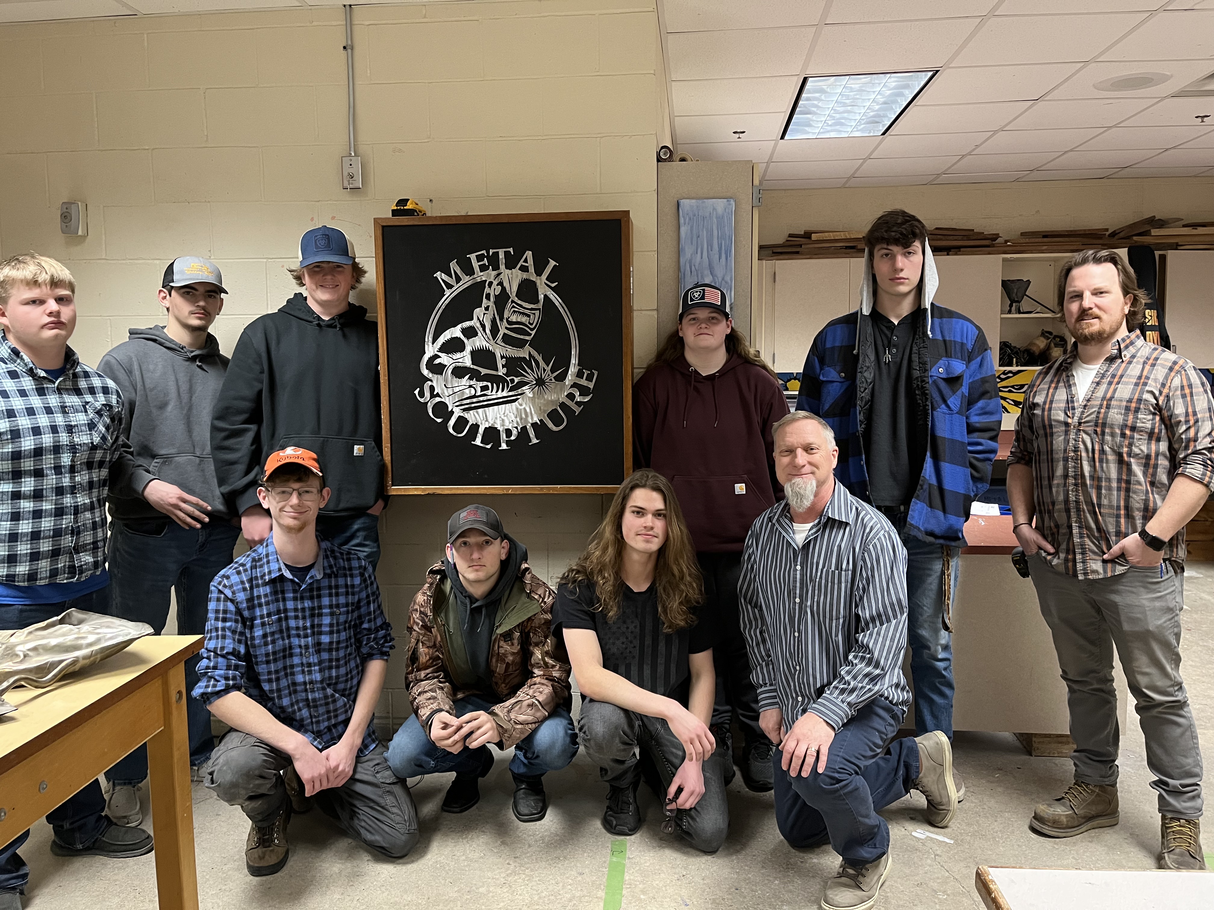 Photo: Janesville, Waldorf, Pemberton Advanced Metal Sculpture Class
